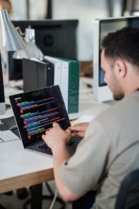 programmer in office