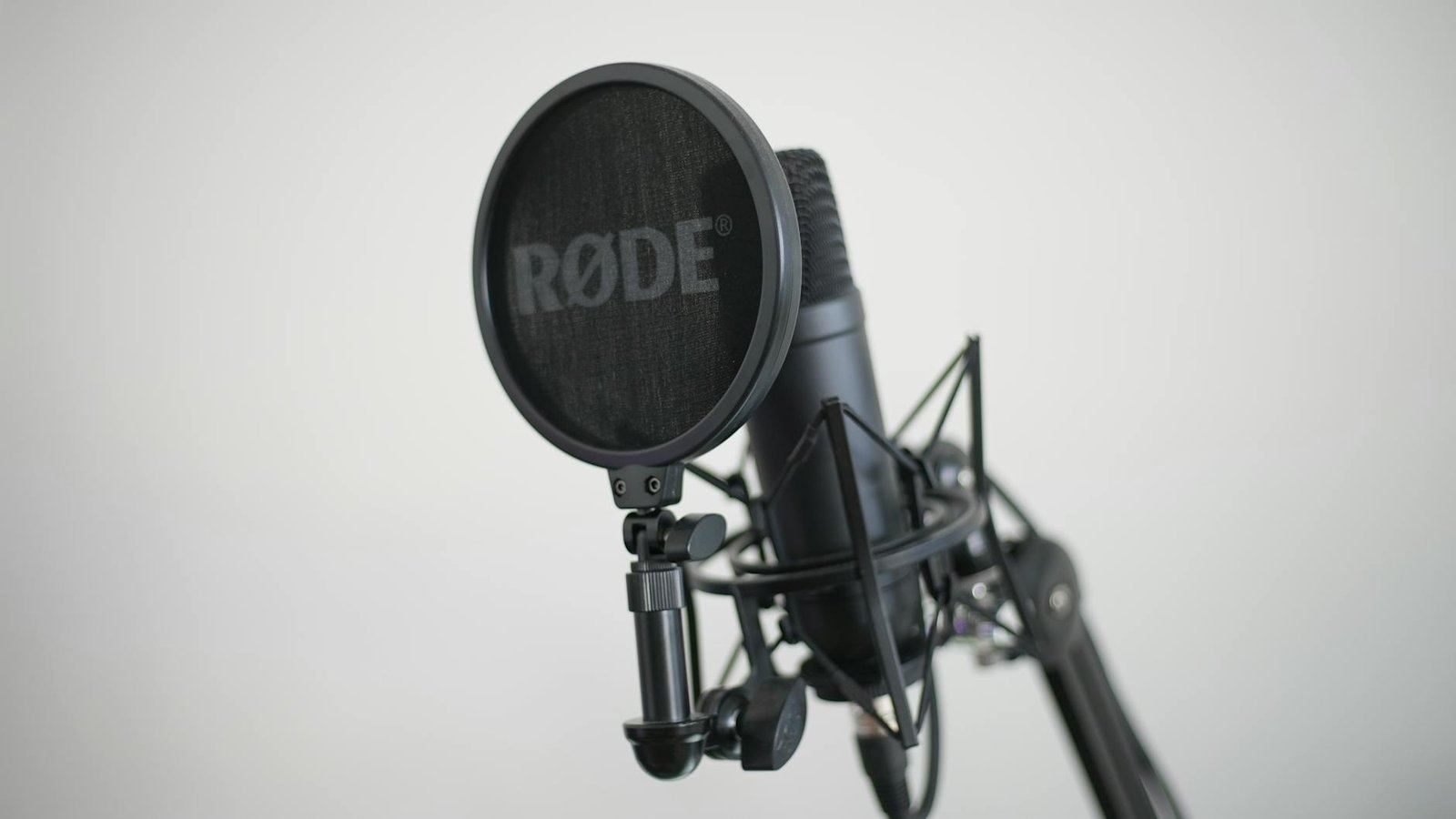 close up shot of a condenser microphone